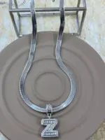 Çelik Silver Z Harf Kolye 45cm - Görsel 2