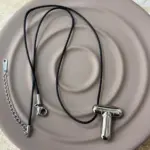 Çelik Silver T Harf Kolye 45cm