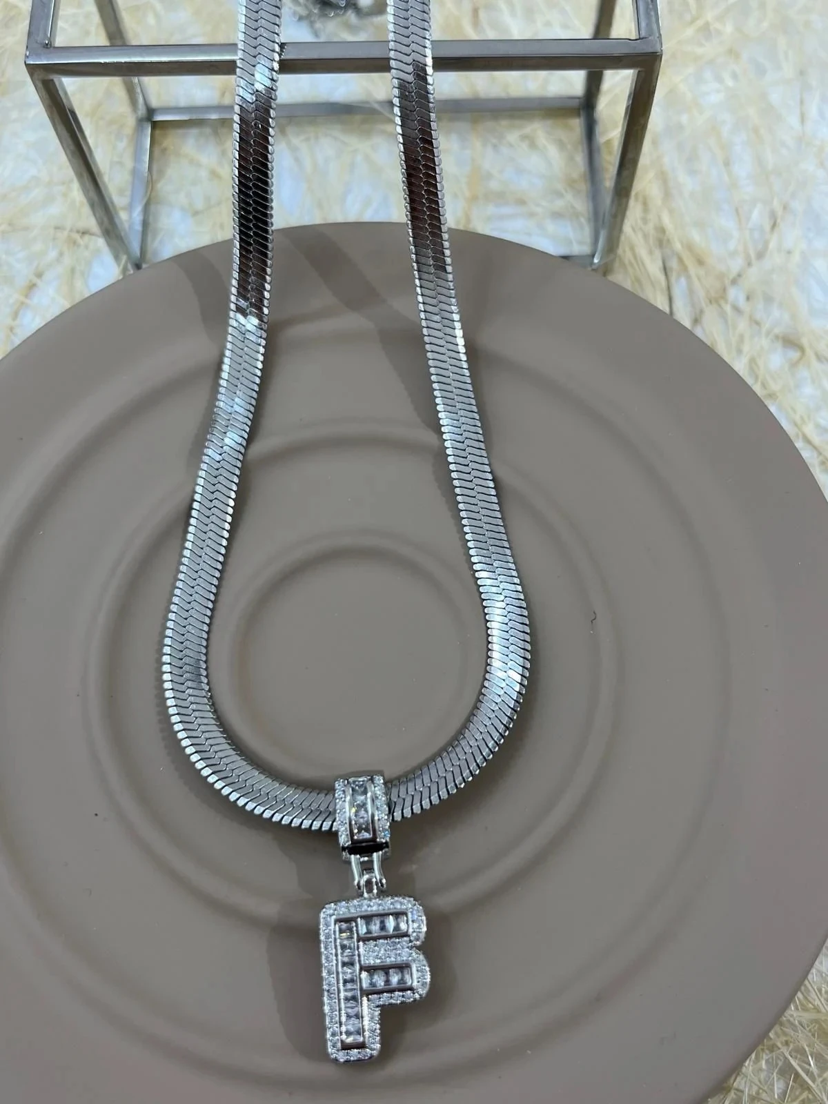 whatsapp-image-2024-09-11-at-17-2.webp Çelik Silver F Harf Kolye 45cm - Görsel 1
