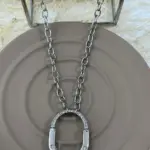 Çelik Kristal Oval Zincir Kolye