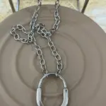 Modern Oval Zincir Çelik Kolye