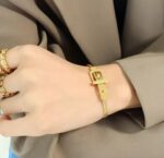 Çelik Gold Bileklik - Görsel 2
