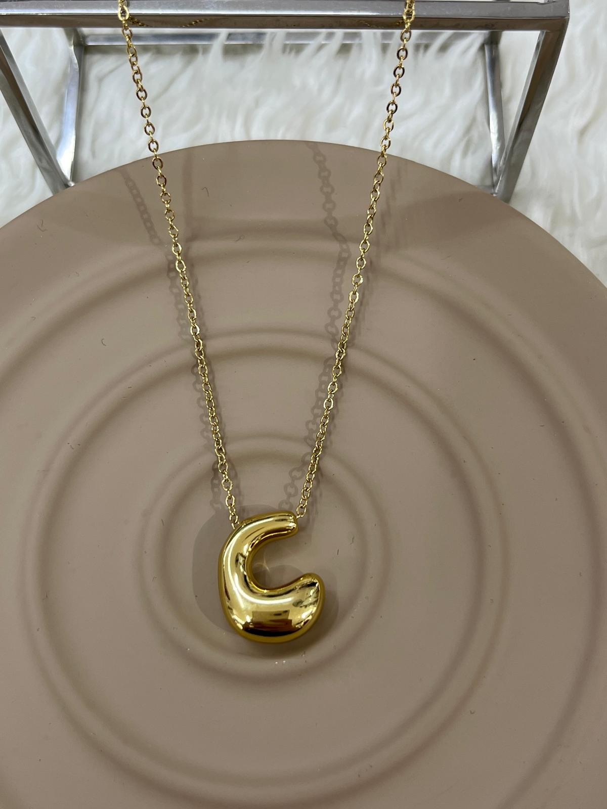 whatsapp-image-2024-10-05-at-17-2.jpg Çelik Gold C Harf Kolye 45cm - Görsel 1