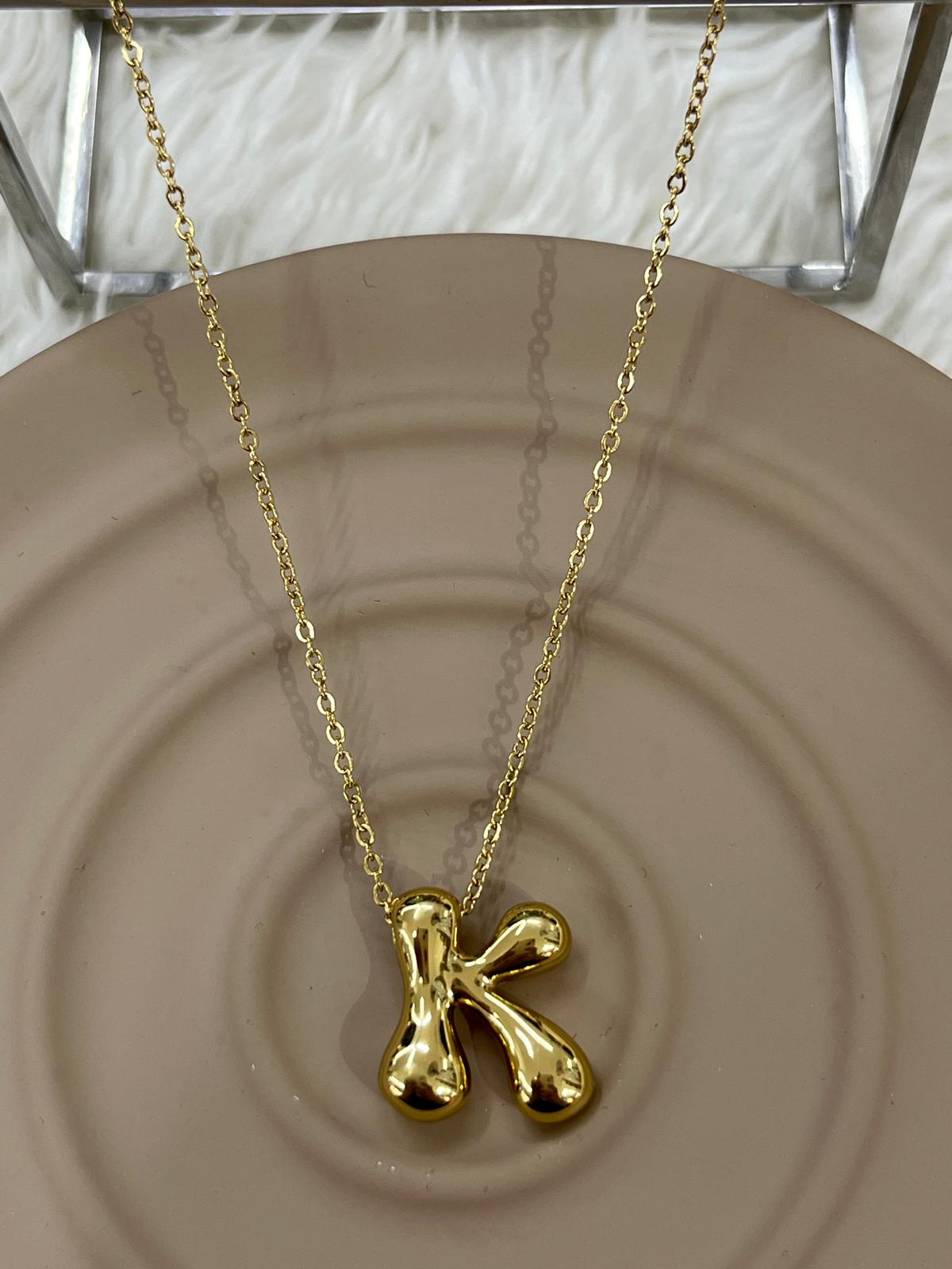 whatsapp-image-2024-10-05-at-17-4.jpg Çelik Gold K Harf Kolye 45cm - Görsel 1