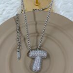 Çelik Silver T Harf Kolye 60cm