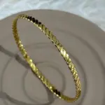 Çelik Gold Bileklik (65mm büyük boy)