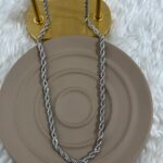 Burgu Çelik Zincir Kolye 60cm