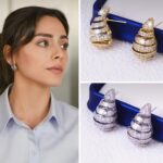 Çelik Şerit Sarmal Damla Küpe