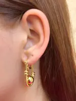 Top Detaylı Küpe – Gold - Görsel 3