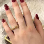 Dantel Yolu İkili Bant Gold Yüzük
