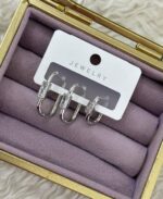 “Baget Minimal Üçlü Halka – Silver” - Görsel 2