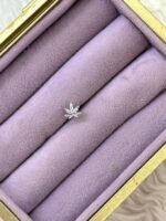Parıltı Yaprak Çelik Piercing - Görsel 2