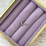 Fiyonk Çiçek Işıltı Çelik Piercing - Görsel 2