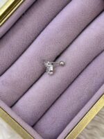 Işıltı Baykuş Çelik Piercing - Görsel 2