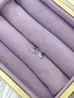Prenses Parıltı Kavis Çelik Piercing