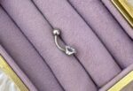 Tektaş Parıltı Çelik Göbek Piercing - Görsel 2