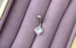 Prenses Işıltı Çelik Göbek Piercing