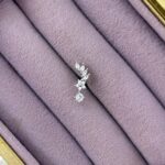 Yaprak Sarkaç Işıltı Çelik Piercing