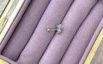 Aqua-Lila Kelebek Çelik Piercing - Görsel 2