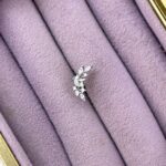 Kristal Yaprak Kavis Çelik Piercing
