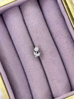 Çiçek Dalı Işıltı Çelik Piercing