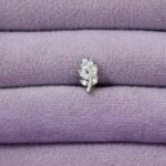 Pave Taşlı Yaprak (Zeytin Dalı) Kıkırdak Piercing