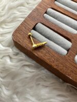 ALTIN PUL PARILTISI: GOLD TAŞLI BALIK PIERCING - Görsel 2