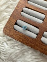 GÖKYÜZÜ AŞKI: MAVİ TAŞLI SILVER KALP PIERCING