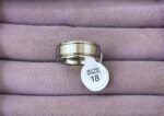 Gümüş Saten Dokulu Minimal Yüzük – Beden 18 - Görsel 3