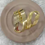 Modern Geometrik Gold Bileklik