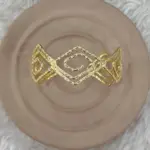 Geometrik Desen Gold Bileklik