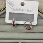 Minimal Damla Form Silver Küpe