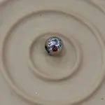 Love Yazılı Kalp Taşlı Charm