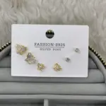 Zarif Kelebek Figürlü Mini Küpe Seti