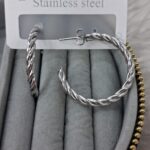 Burgu Silver Halka Küpe
