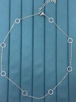 Silver Renk Geometrik Halka Detaylı Zincir Kolye – Minimal Kadın Kolyesi - Görsel 3