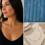 Silver Renk Geometrik Halka Detaylı Zincir Kolye – Minimal Kadın Kolyesi