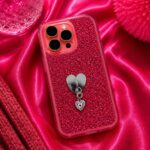 Renkli Kalp Figürlü Telefon Charmı