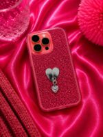 Renkli Kalp Figürlü Telefon Charmı