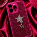 Taşlı Kalp Figürlü Yıldız Telefon Charmı