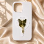 Gold Kelebek ve Figürlü Telefon Charmı