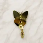 Gold Kelebek ve Figürlü Telefon Charmı - Görsel 2