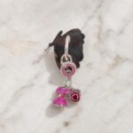 Pembe Elbise ve Kalp Figürlü Telefon Charmı - Görsel 2
