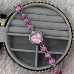 Pembe Kalp Detaylı Silver Kadın Kol Saati