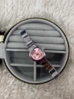 Pembe Kadranlı Silver Renk Kadın Saat - Görsel 2