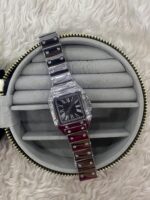 Roma Rakamlı Kare Kadran Taş Detaylı Silver Kadın Saat - Görsel 2