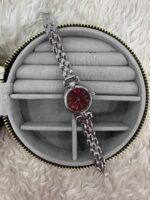 Bordo Kadranlı Silver Kadın Kol Saati - Görsel 2