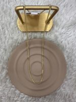 Örgü Zincir Gold Kolye - Görsel 3