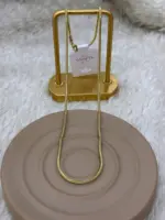 Xuping Yılan Zincir Gold Kolye - Görsel 3