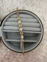 Xuping Oval Taş Detaylı Gold Bileklik - Görsel 2